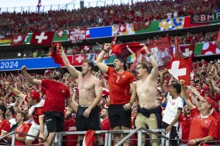 Les fans suisses ont longtemps mené la danse lors du match contre l'Allemagne